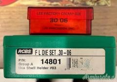 RCBS F L die set .30 - 06 + Lee crimp factory die
