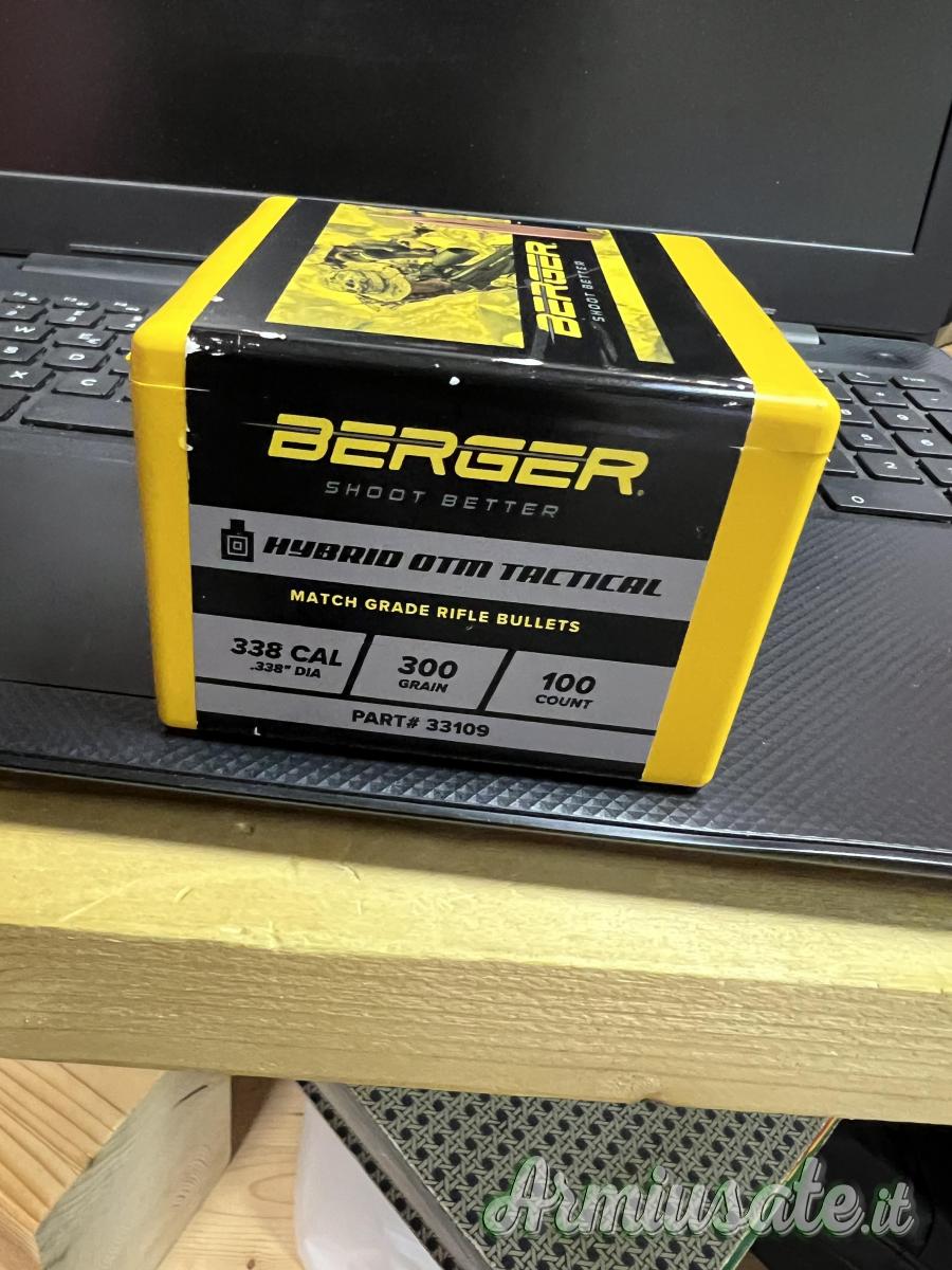 BERGER Cal 338 - 300 gr OTM BERGER Cal 338 - 300 gr OTM