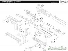 Mitraglietta SMG softair Ingram M11a1 Mac11 KSC