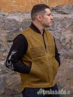 Gilet in canvas pesante  imbottito con Primaloft