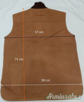Gilet in canvas pesante  imbottito con Primaloft