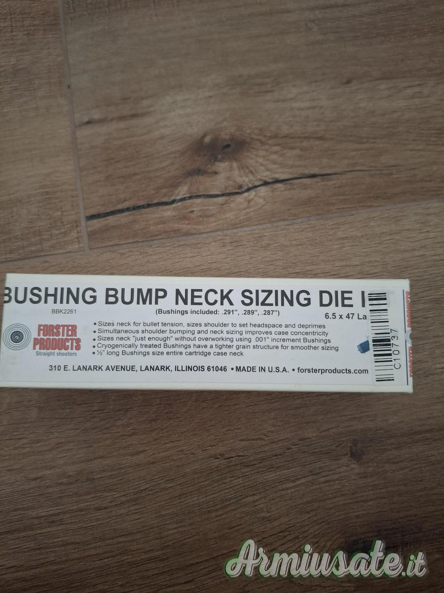 Dies forster bushing bump neck sizing 6,5x47 lapua Dies forster bushing bump neck sizing 6,5x47 lapua