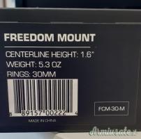 Attacco cantilever Freedom Light 30 mm nero