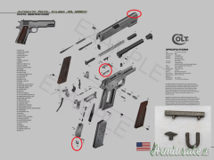 materiale per pistola COLT 1911-1911A1