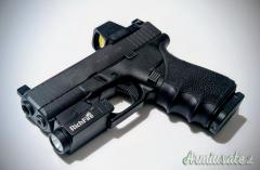 Torcia per Glock 43X Rail con accessorio custom