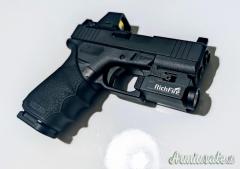 Torcia per Glock 43X Rail con accessorio custom