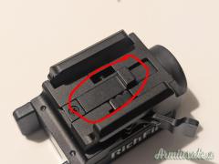 Torcia per Glock 43X Rail con accessorio custom