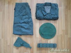 SET FORESTALE BASCO GIACCA PANTALONI MIMETICA CINTURONE FONDINA BERETTA BUFFETTERIA CFS ANNI 80