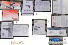 Lotto scatole + manuali armi
