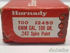 HORNADY Cal.6mm 243'' 100 gr. Spire Point Conf. da 90 palle