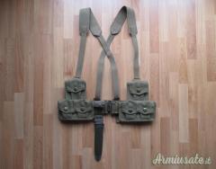 BUFFETTERIA GIBERNE SPALLACCI CINTURONE FODERO BAIONETTA PER GARAND M1