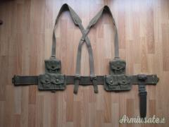 BUFFETTERIA GIBERNE SPALLACCI CINTURONE FODERO BAIONETTA PER GARAND M1