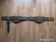 BUFFETTERIA GIBERNE SPALLACCI CINTURONE FODERO BAIONETTA PER GARAND M1