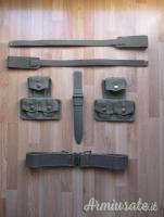 BUFFETTERIA GIBERNE SPALLACCI CINTURONE FODERO BAIONETTA PER GARAND M1
