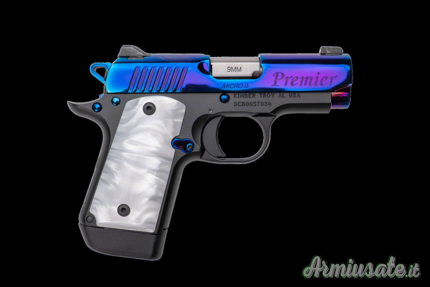 Kimber Micro 9 Blue Rainbow 9x19mm Parabellum | Luger | NATO Kimber Micro 9 Blue Rainbow 9x19mm Parabellum | Luger | NATO