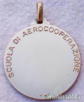 Medaglia in Argento 800 “SCUOLA DI AEROCOOPERAZIONE (NATO)” per piloti aeri interforze 1951