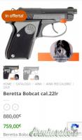Beretta 21A   Calibro 22 LR Long Rifle
