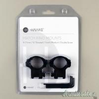 anelli Hawke per scina 9-11 mm/ diametro 1 pollice 1 inch/ altezza media