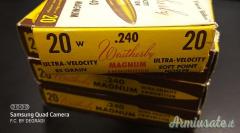 CARTUCCE WEATHERBY 240 WEATHERBY MAGNUM