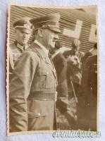 Fotografia d'epoca nazista Adolf Hitler presente ad una parata del WEHRMACHT - 1935 (GERMANIA WW2)