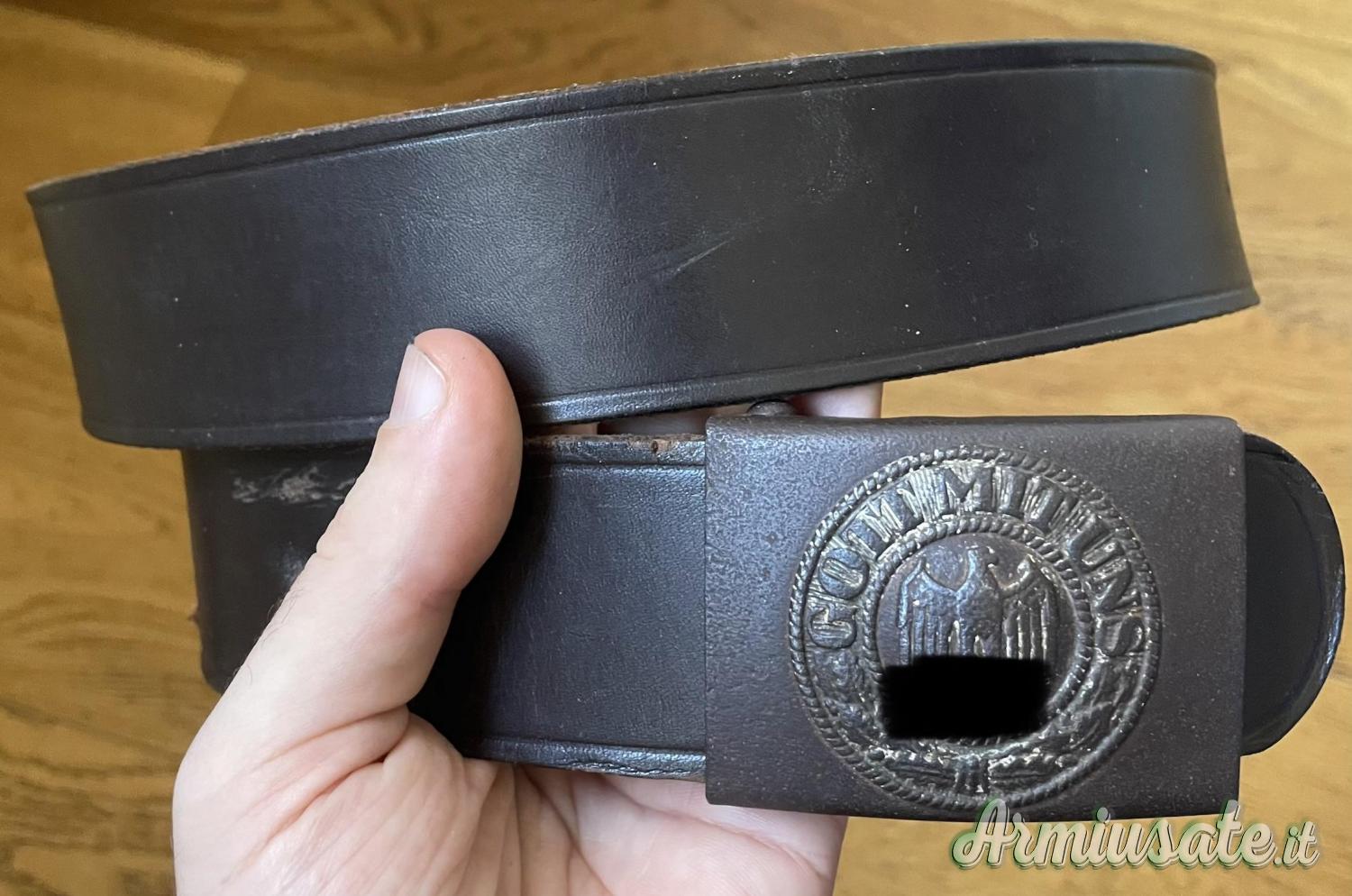 WEHRMACHT Cinturone Tedesco Completo con pattina BERG&NOLTE 1941 WW2 ORIGINALE WEHRMACHT Cinturone Tedesco Completo con pattina BERG&NOLTE 1941 WW2 ORIGINALE