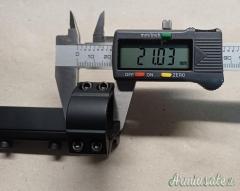Attacco monopezzo slitta 11mm tubo 1