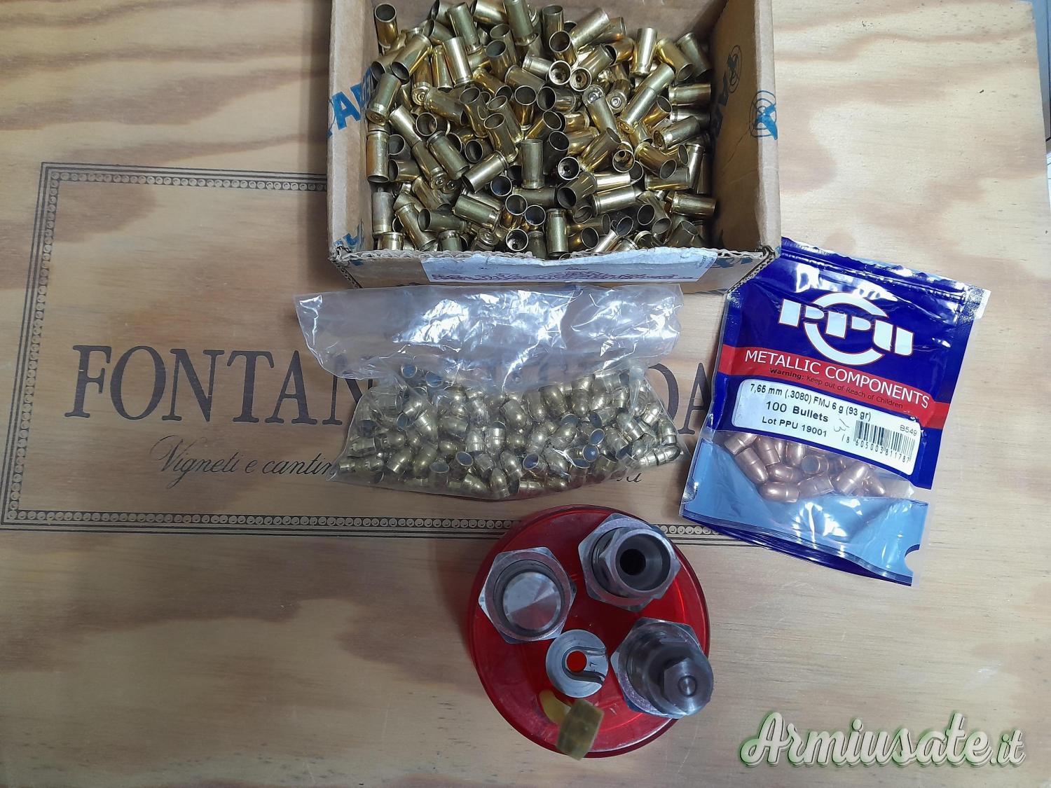 Kit dais 7.65 con bossoli e palle Kit dais 7.65 con bossoli e palle