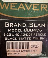 Weaver Grand Slam reticolo Cross Hair Dot 1/16 i CLICK da 1/8 di moa