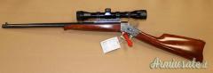 Carabina Uberti Rolling Block Baby in calibro 22 Hornet ottica