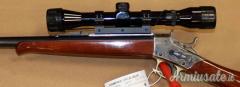 Carabina Uberti Rolling Block Baby in calibro 22 Hornet ottica