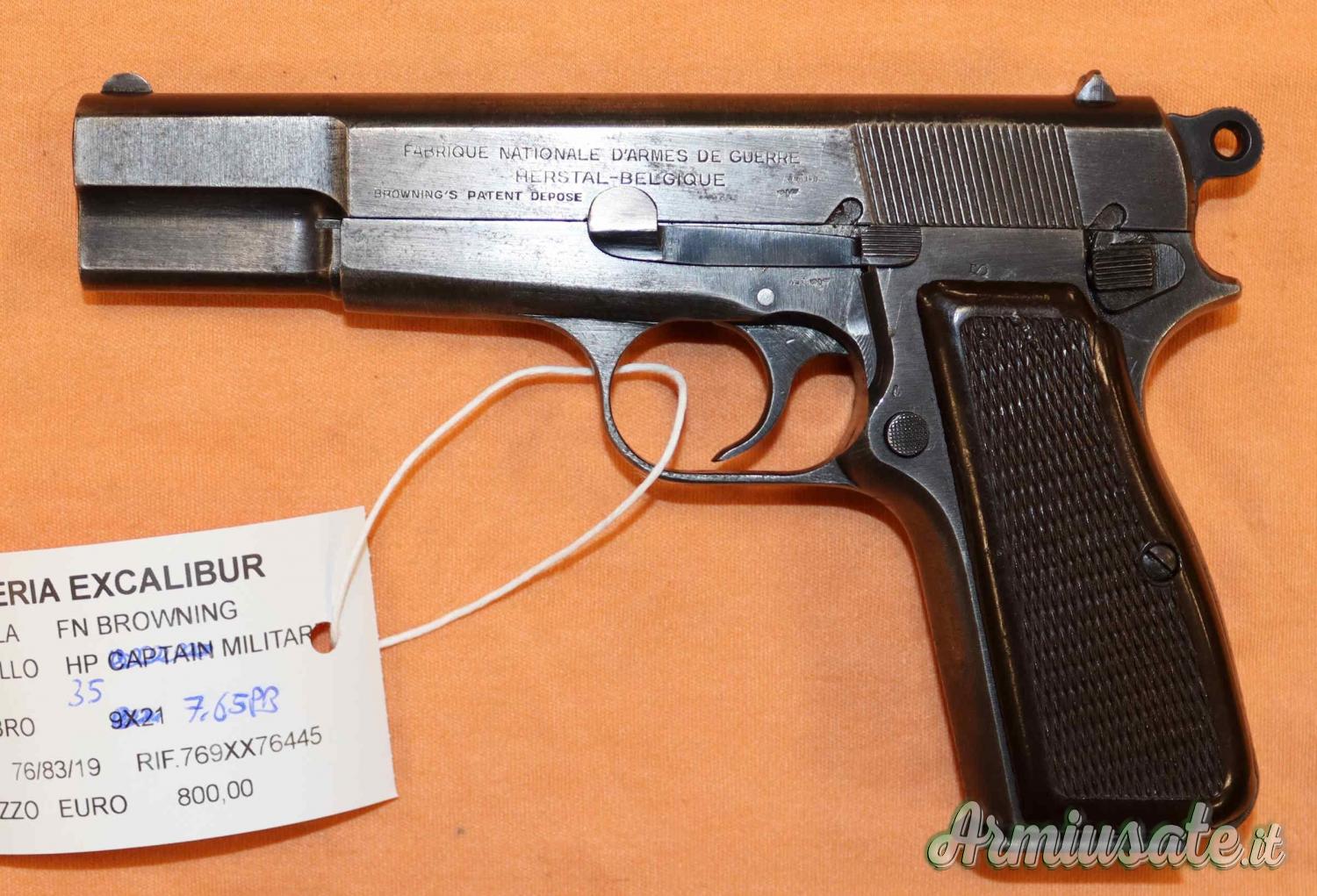 FN Browning HP 35 Cal. 7,65 Para Militare FN Browning HP 35 Cal. 7,65 Para Militare