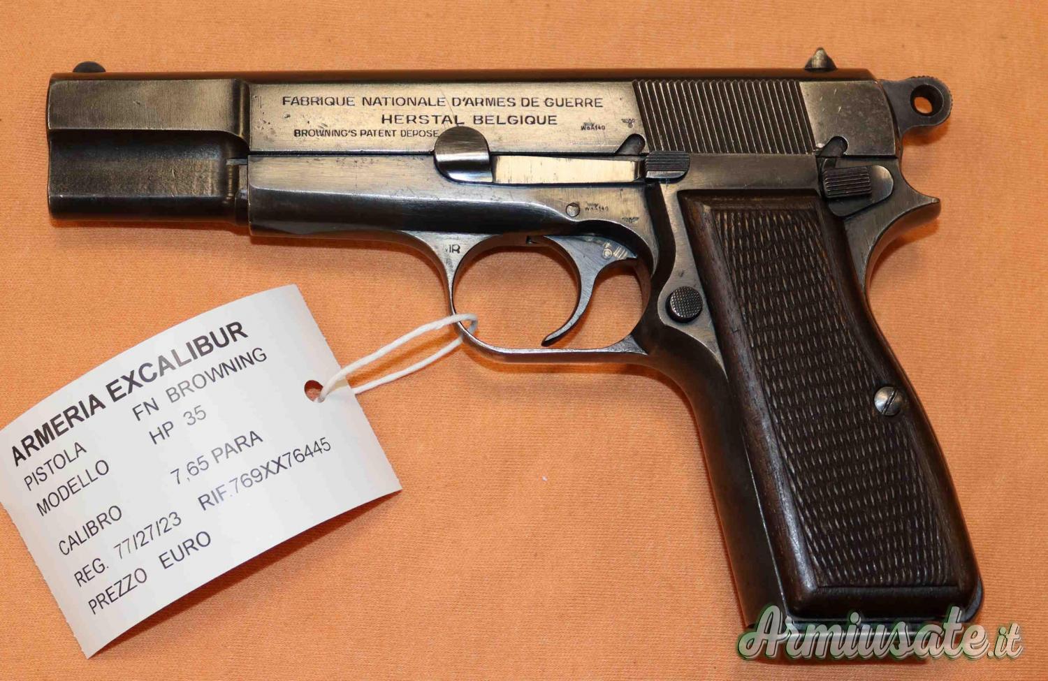 FN Browning HP35 Cal. 7,65 Para Militare FN Browning HP35 Cal. 7,65 Para Militare