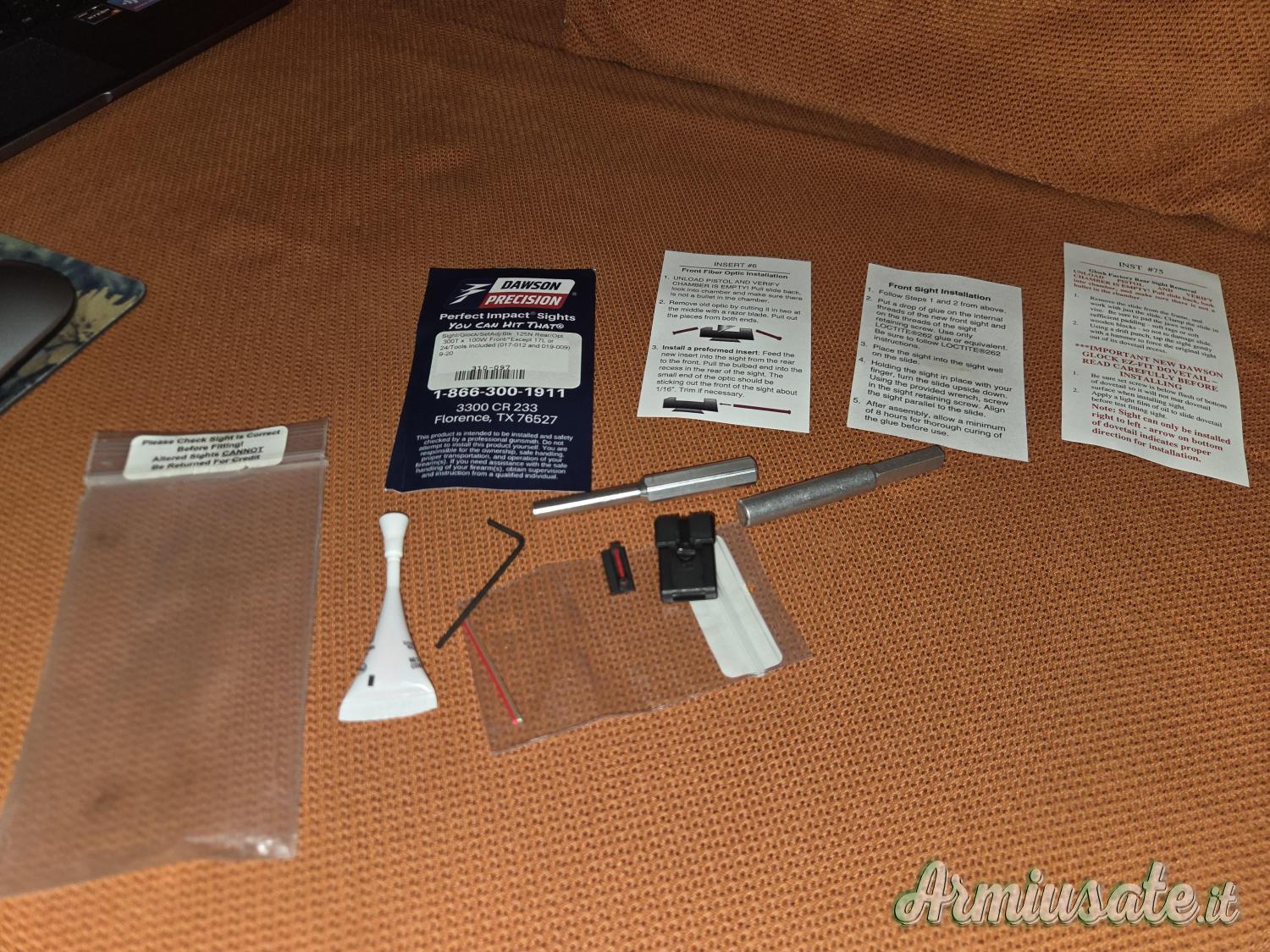 Glock Adjustable sight set Dawson Precision Glock Adjustable sight set Dawson Precision