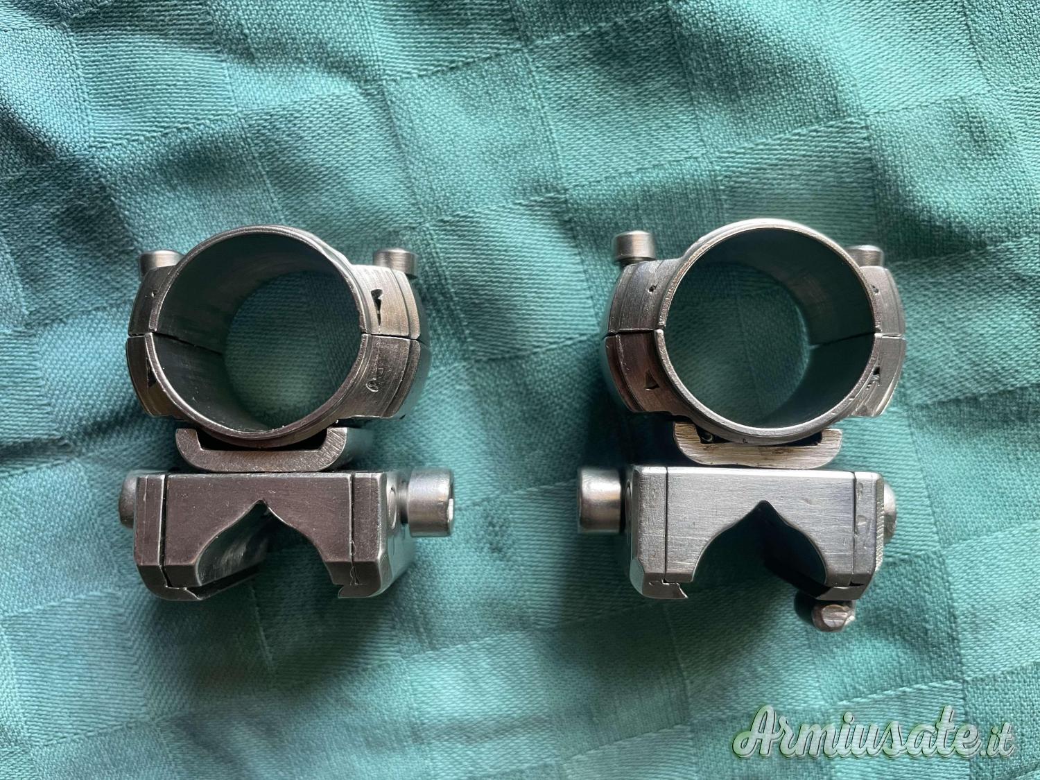 Anelli ottica artigianali acciaio per CZ da 25 mm Anelli ottica artigianali acciaio per CZ da 25 mm