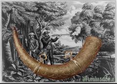 Corno per polvere nera avancarica