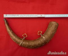 Corno per polvere nera avancarica