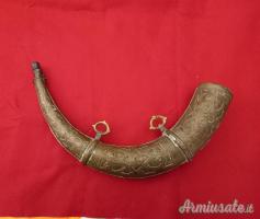 Corno per polvere nera avancarica