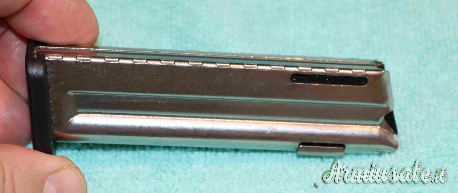 Caricatore Walther P22 inox Calibro 22LR Caricatore Walther P22 inox Calibro 22LR
