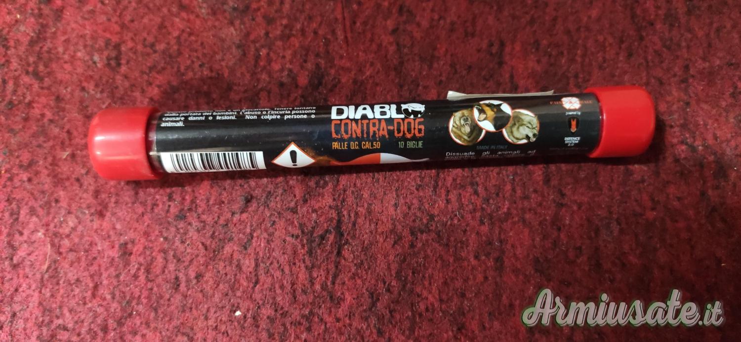 Diablo Contra Dog palle cal. 50 con Capsicum Diablo Contra Dog palle cal. 50 con Capsicum