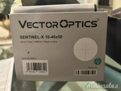 Vector Sentinel-X 10-40x50 SFP 1/8 MOA Zero Stop 30mm tube
