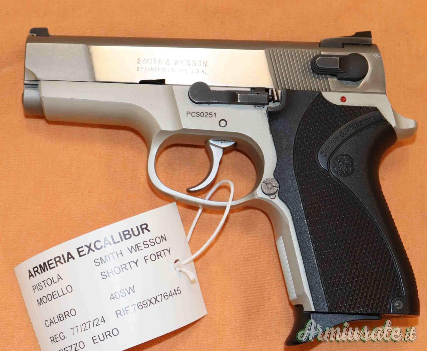 Smith Wesson Shorty Forty PC Cal. 40SW Smith Wesson Shorty Forty PC Cal. 40SW