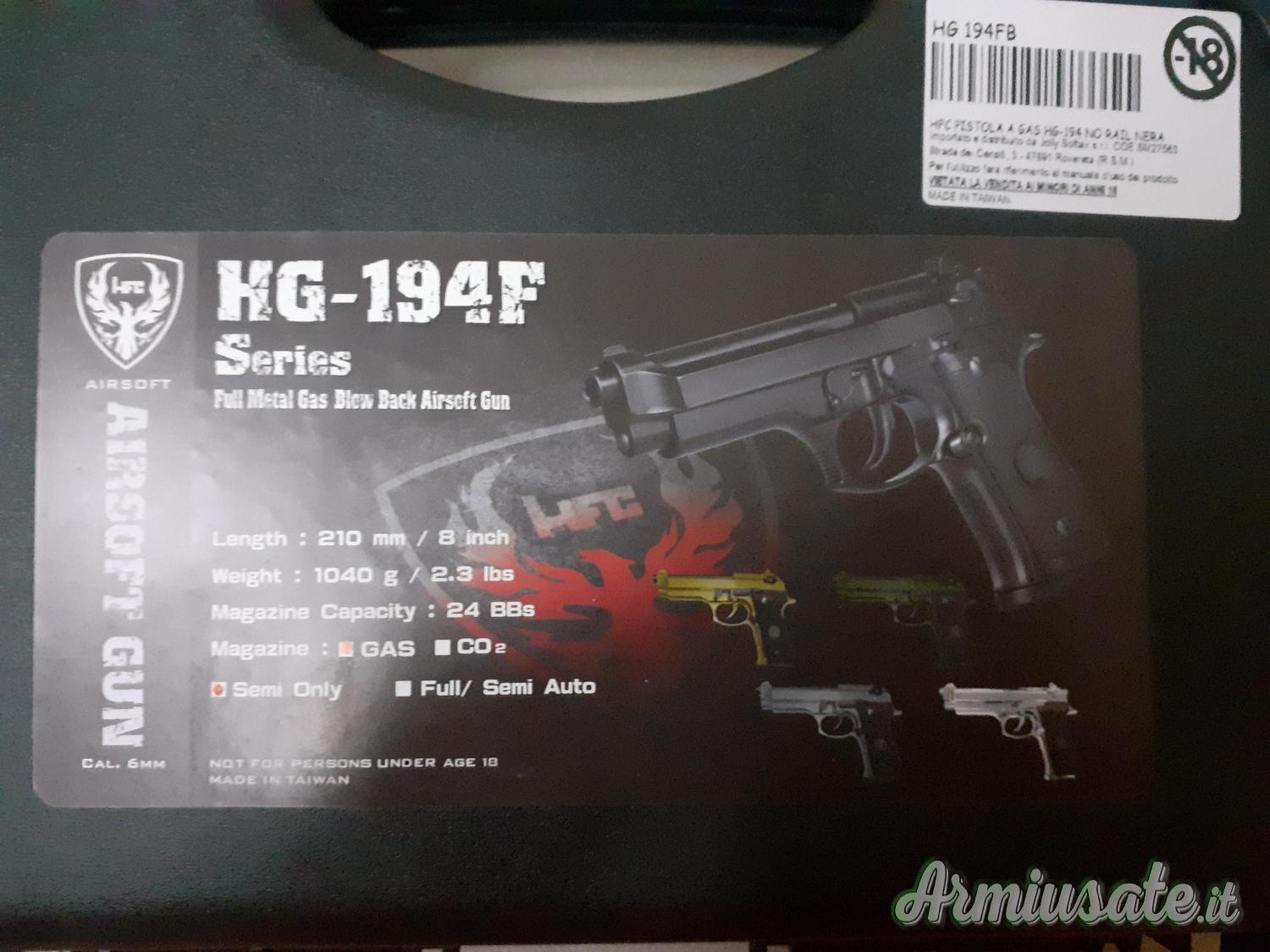 Beretta HG-194F FULL Metal Beretta HG-194F FULL Metal