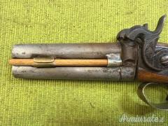 Pistola ad avancarica con 2 canne sovrapposte, 1880, calibro 16