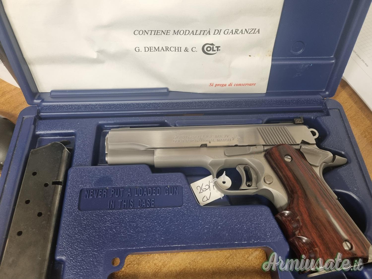 Colt GOLD CUP NATIONAL MATCH .45 Hirtenberger | .45 Italian | .45 Automatic Short Colt GOLD CUP NATIONAL MATCH .45 Hirtenberger | .45 Italian | .45 Automatic Short