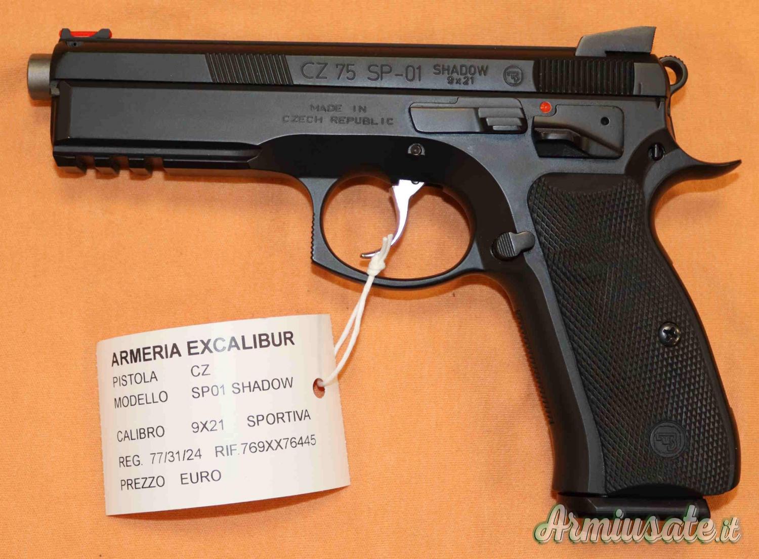 Pistola CZ SP01 Shadow Cal. 9x21 Sportiva Pistola CZ SP01 Shadow Cal. 9x21 Sportiva