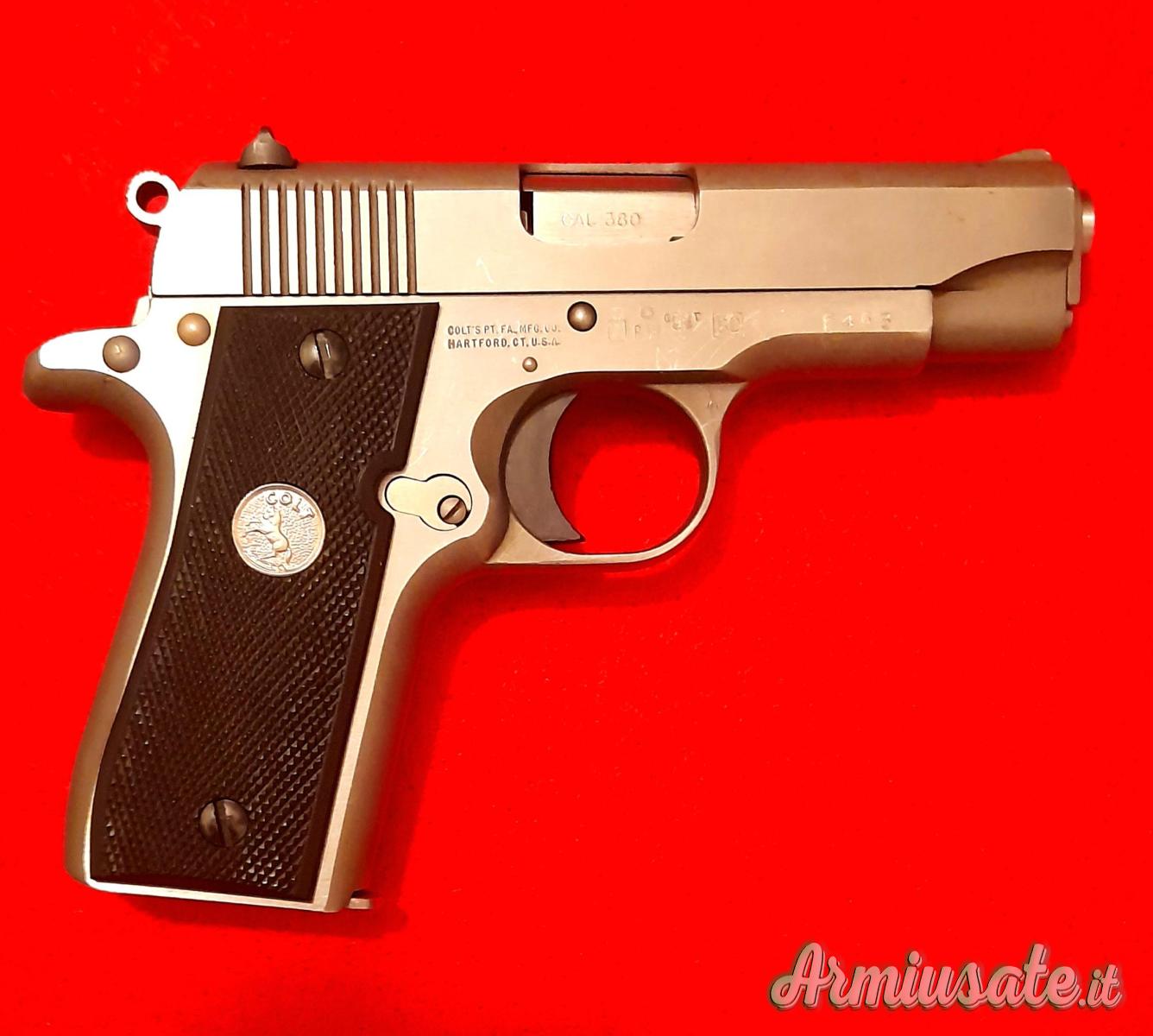 COLT MOD. GOVERNMENT MK IV Serie 80 Inox cal. 9 Corto - (380 auto) COLT MOD. GOVERNMENT MK IV Serie 80 Inox cal. 9 Corto - (380 auto)