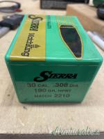 Palle Sierra .308 190 gn MK hpbt 2210 Palle Sierra .308 190 gn MK hpbt 2210