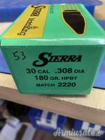 Palle Sierra .308 180 gn MK hpbt 2220 Palle Sierra .308 180 gn MK hpbt 2220