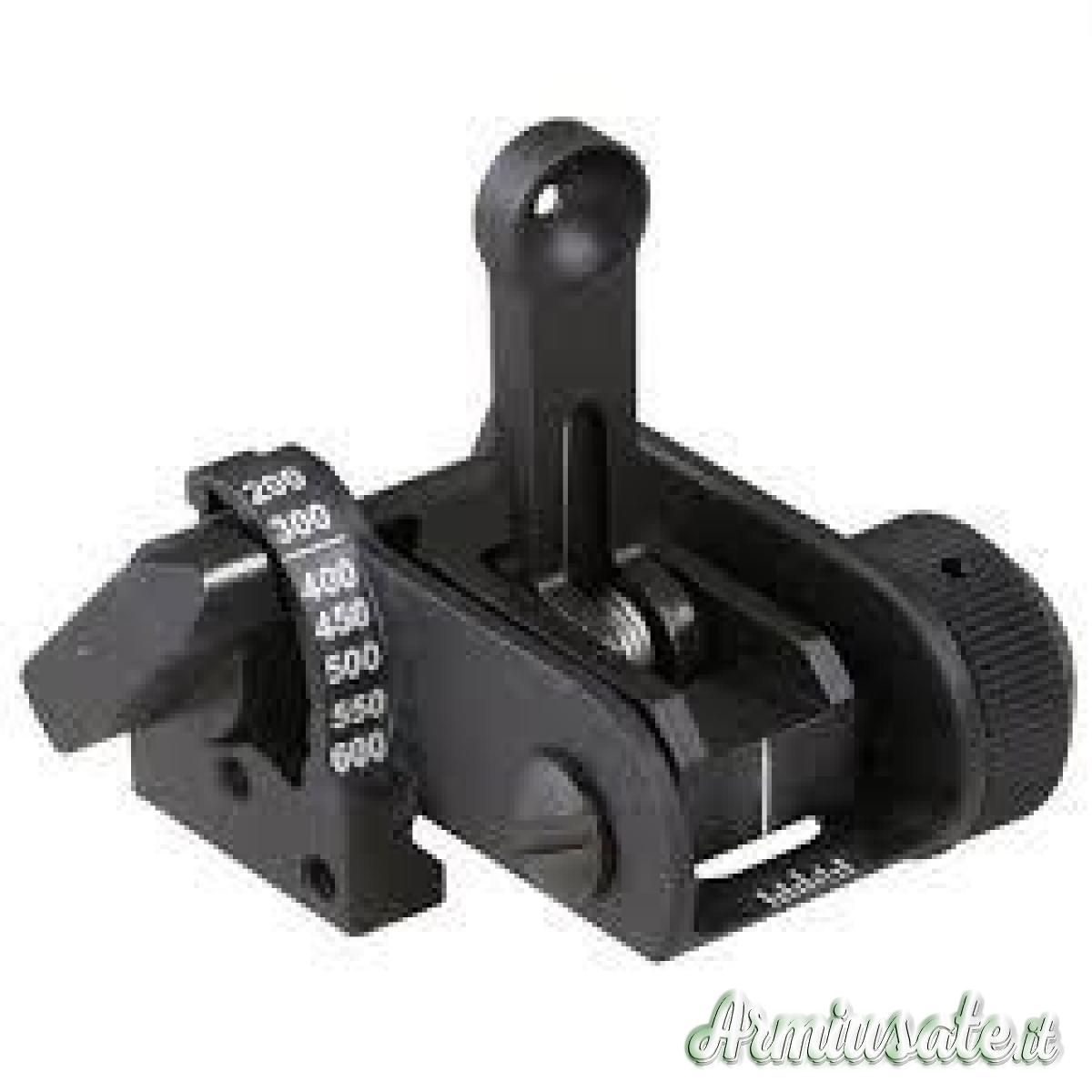 MATECH - AR-15/M4 COLT alzo posteriore ripieghevole regolabile USGI nero MATECH - AR-15/M4 COLT alzo posteriore ripieghevole regolabile USGI nero