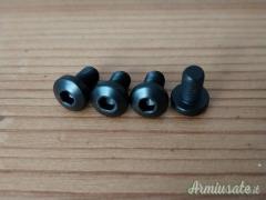 Per 1911 e cloni : viti e bussole x guancette - inox nuove Per 1911 e cloni : viti e bussole x guancette - inox nuove